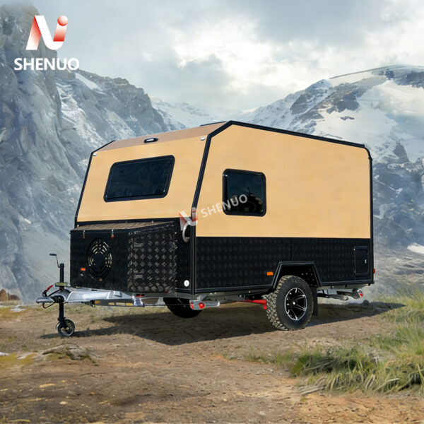 camper trailer AL-11 Independent suspension, off-road tires.