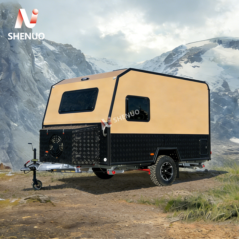 camper trailer AL-11 Independent suspension, off-road tires.