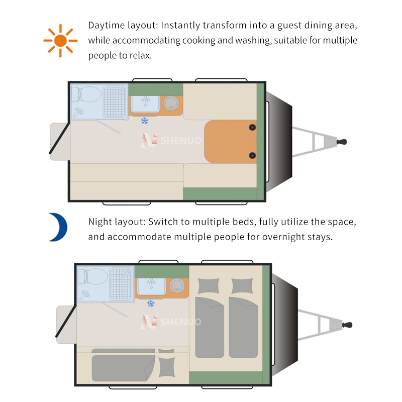 camper trailer AL-11 Independent suspension, off-road tires. - Image 4