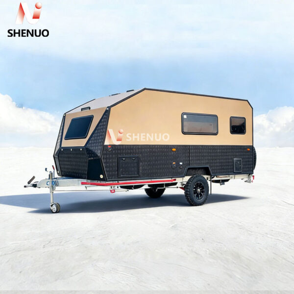 camper trailer AL-16 Separate kitchen, expandable sofa