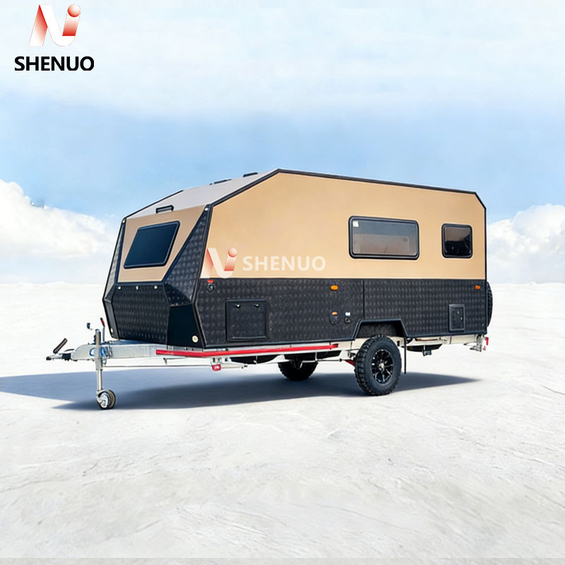 camper trailer AL-16 Separate kitchen, expandable sofa