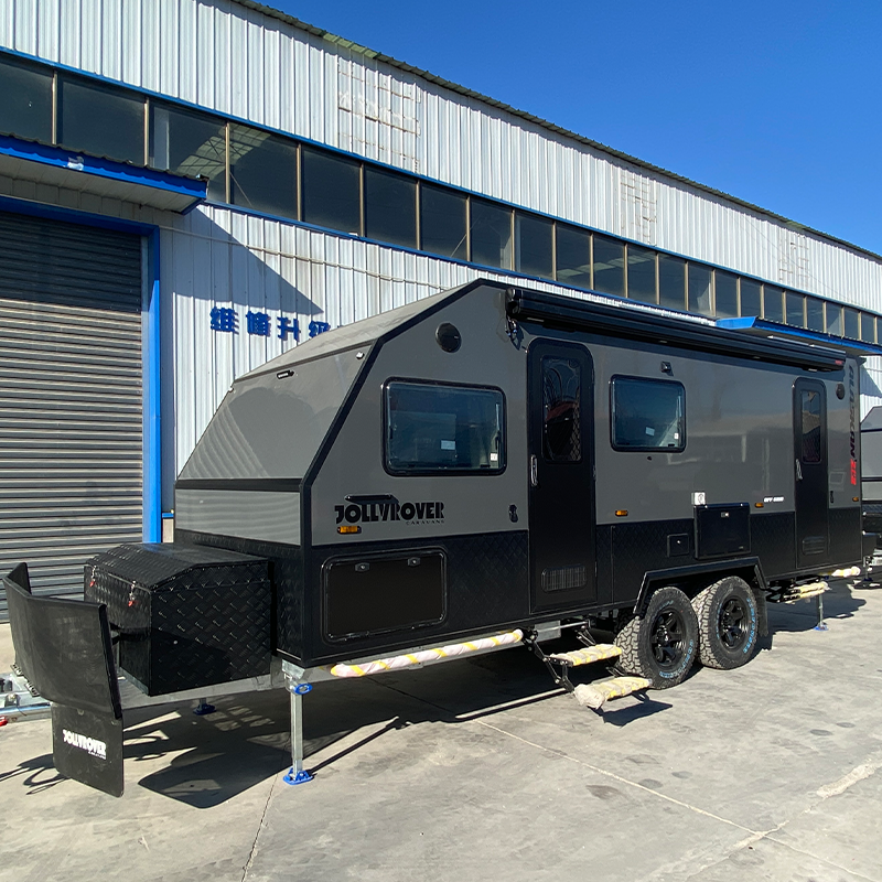 Expedition Grade Off Road Caravan 27FT Bull Bar Front Boot Twin Spare Wheels for Australian Outback Wholesale
