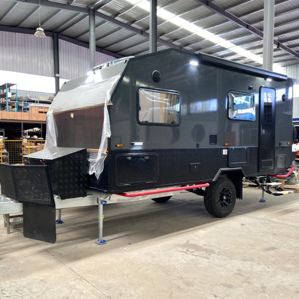 Luxury Off Road Caravan 23FT Slide Out Bedroom Wall Australian Premium Couples Touring with Heated Floor