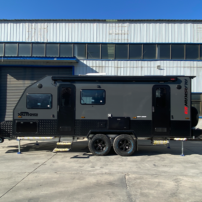 Expedition Grade Off Road Caravan 27FT Bull Bar Front Boot Twin Spare Wheels for Australian Outback Wholesale - Image 2