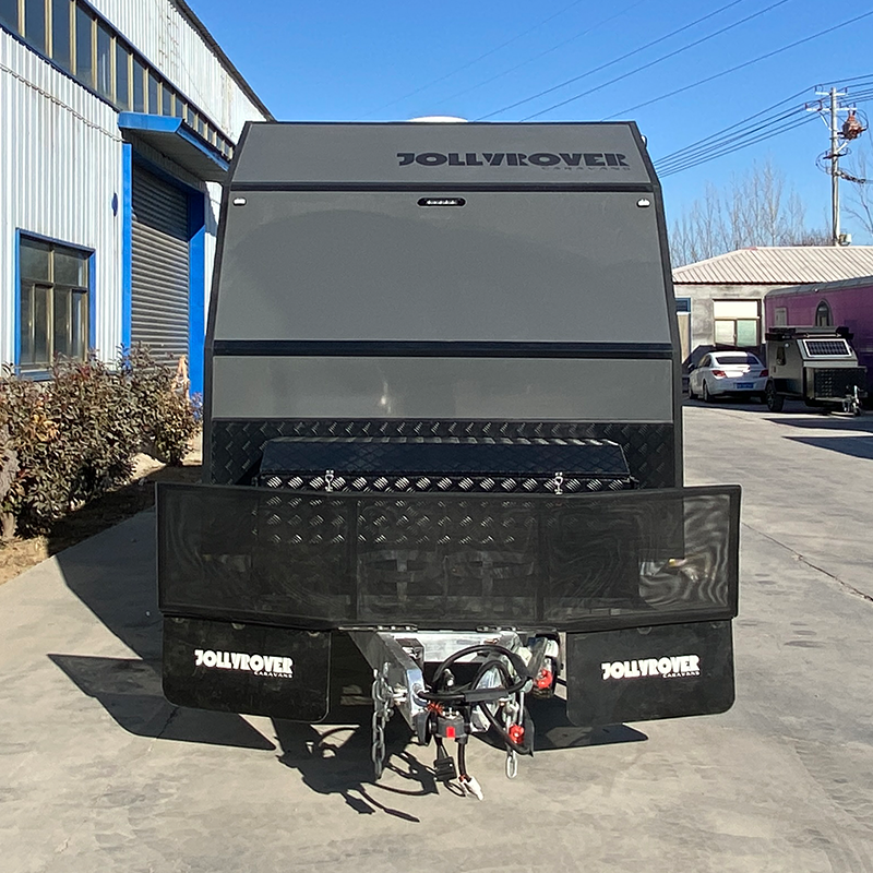 Expedition Grade Off Road Caravan 27FT Bull Bar Front Boot Twin Spare Wheels for Australian Outback Wholesale - Image 3