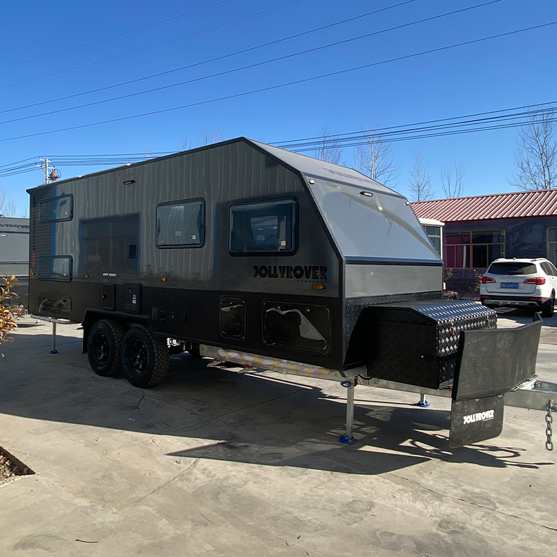 Expedition Grade Off Road Caravan 27FT Bull Bar Front Boot Twin Spare Wheels for Australian Outback Wholesale - Image 4