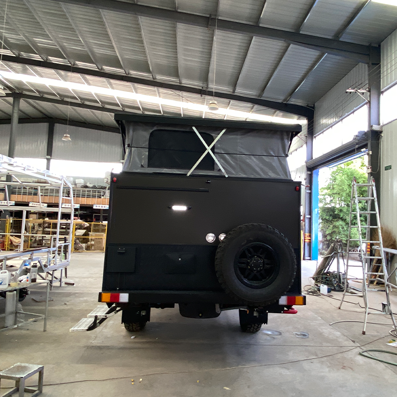 20FT Off Road Caravan Chefs Kitchen 3 Way Fridge Australian Foodie Touring with Air Fryer Microwave Combo - Image 4