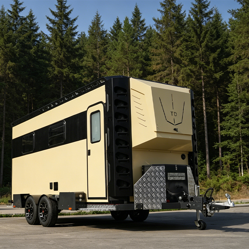 Eco Friendly 18FT Off Road Caravan Solar Lithium Composting Toilet for New Zealand Self Containment Touring